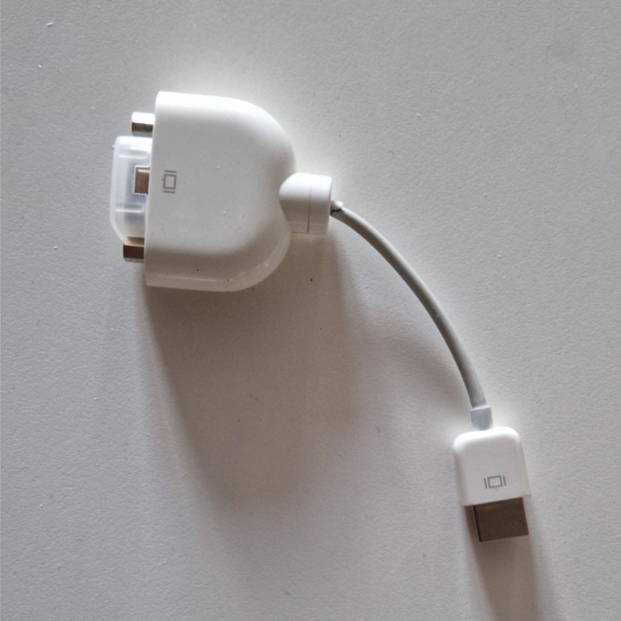 Apple Micro DVI till VGA-adapter till Mac Book Air 2000-tal obetydligt använd