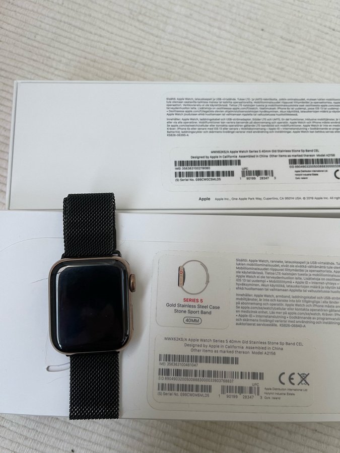 Stainless steel Apple Watch Series 5 (GPS + Cellular) rostfritt stål