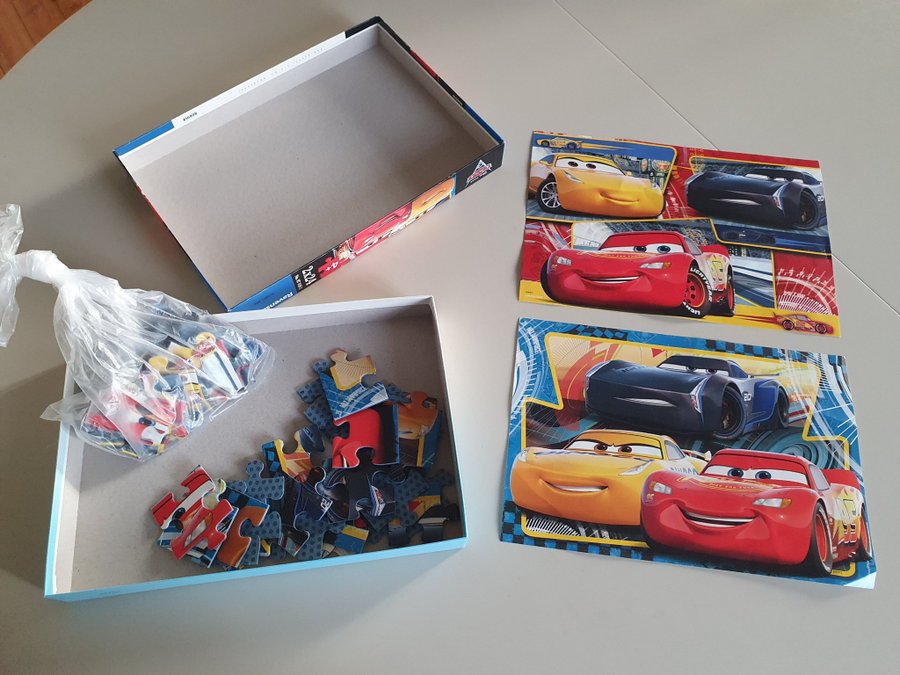 Nytt Ravensburger Pussel Cars pussel x 2 från 4år