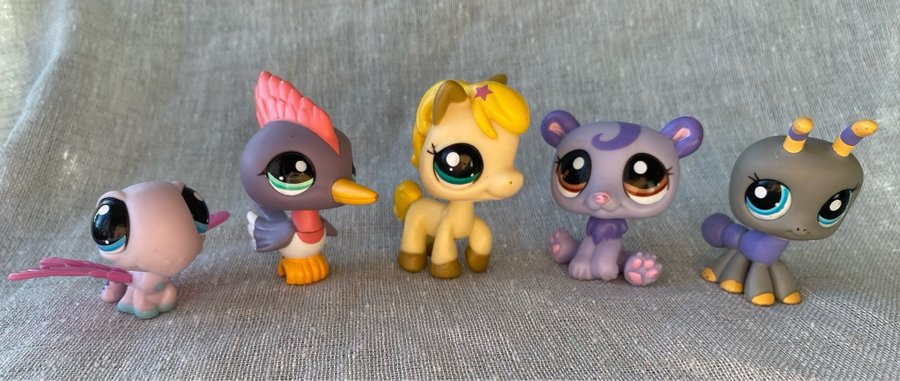 LPS: Littlest Pet Shop 5 st figurer