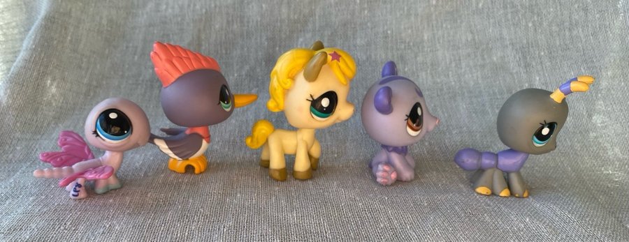 LPS: Littlest Pet Shop 5 st figurer