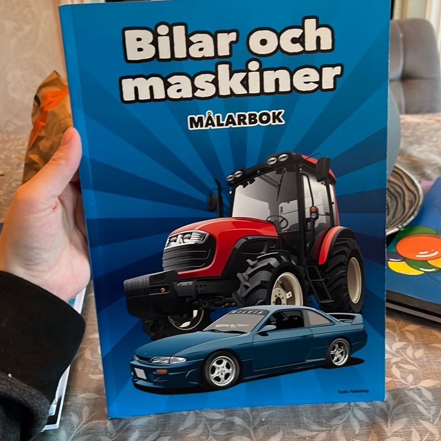 Bilar och maskiner målarbok