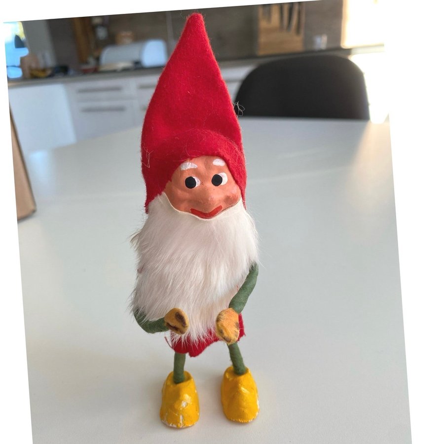 Gammal Vintage liten tomte~ charmig ~ 50-tal? 60-tal?