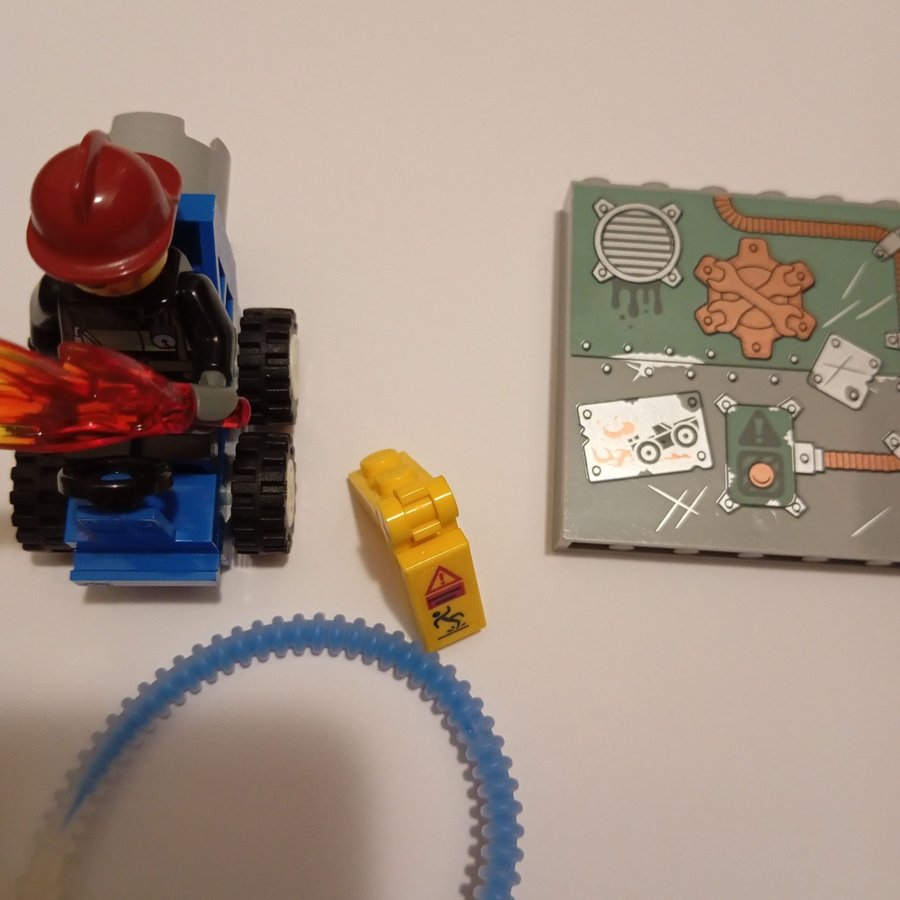 Lego City Fireman med slang och fordon 2 gubbar