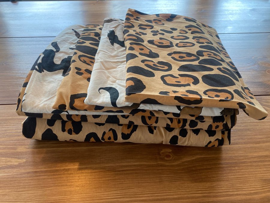 Mini Rodini 2x Leopard sängkläder 150x210