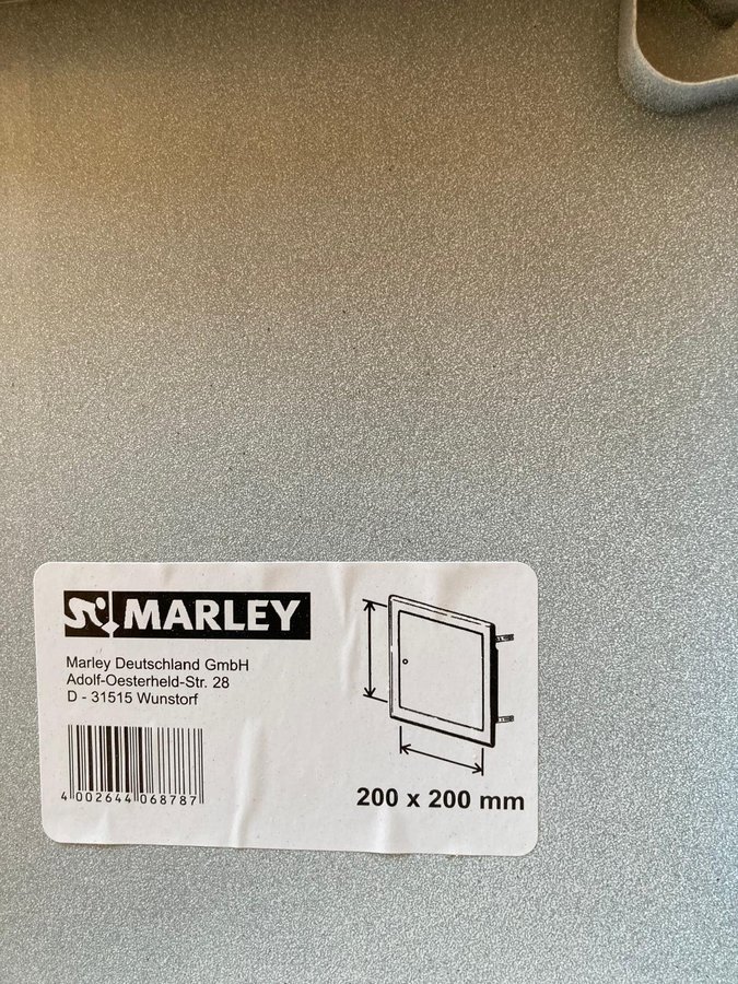 Marley inspektionslucka 200 x 200 mm ventilationssystem ventilaion