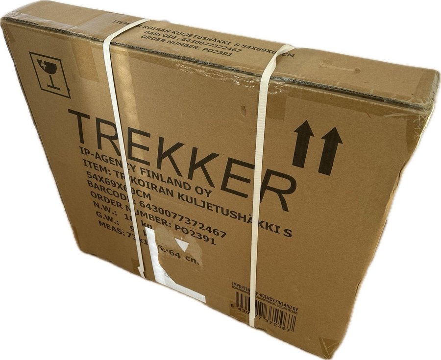 TrekKer Hundbur 54x69x60cm Storlek S Dog Transport Ccrate i Oöppnad förpackning