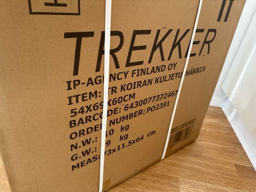 TrekKer Hundbur 54x69x60cm Storlek S Dog Transport Ccrate i Oöppnad förpackning