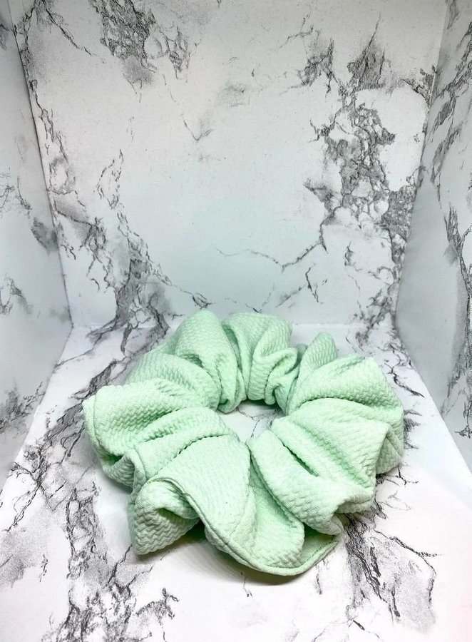 Mint Grön XXL överdimensionerad Scrunchie hårsnodd Enchanted Scrunch NY!