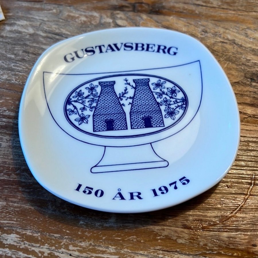 Gustavsberg 150 år 1975 minnestallrik