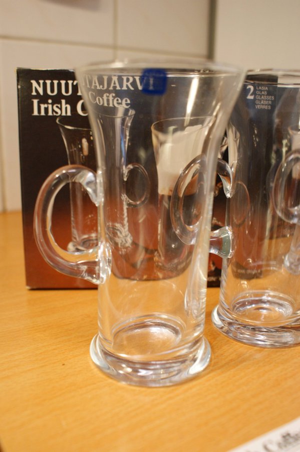 4 st Irish coffee glas Nuutajärvi Arabia Finland vintage Design HEIKKI ORVOLA