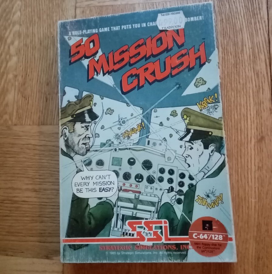 50 Mission Crush (SSI) DISK ->TESTAD<- Commodore 64 / C64 Spel