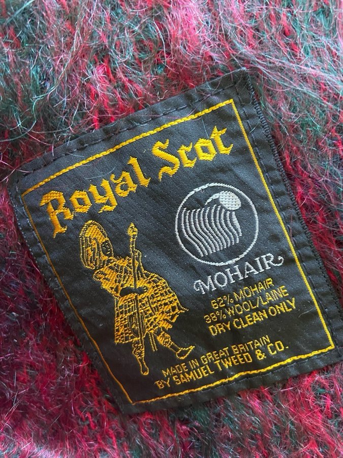 Royal Scot pläd i mohair  ull/ nyskick