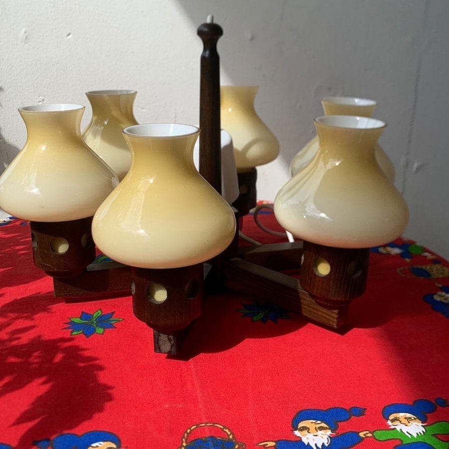 Taklampa Retro Teak 1970 tal