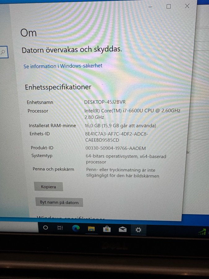 Dell Latitude 7480 / Intel Core i7-6600U / 16 gb