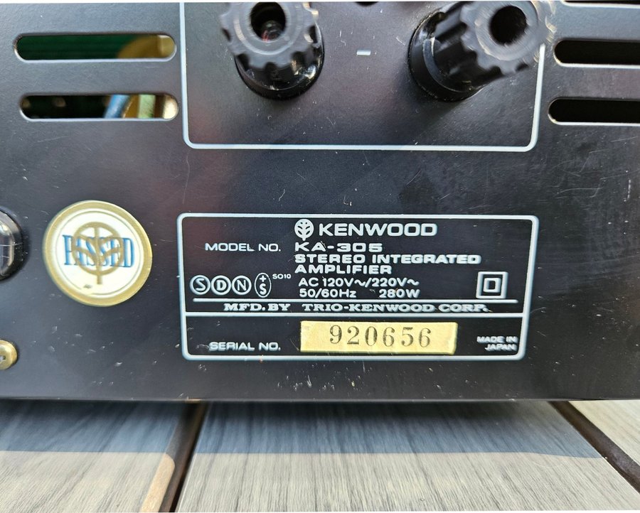 Kenwood KA-305 Stereo Integrerad Förstärkare