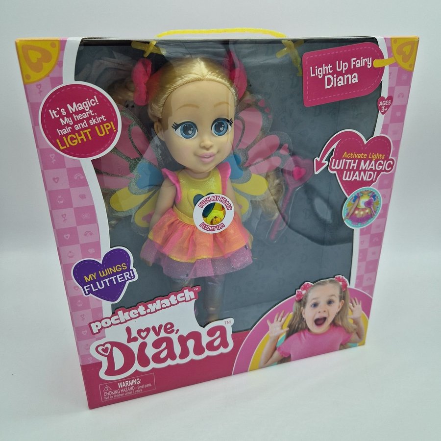 Love Diana - Light up fairy - magiskt lysande docka 33 cm