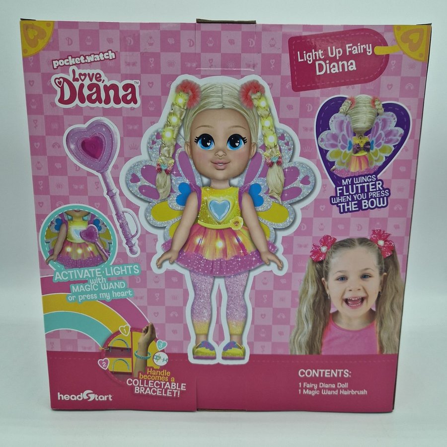 Love Diana - Light up fairy - magiskt lysande docka 33 cm