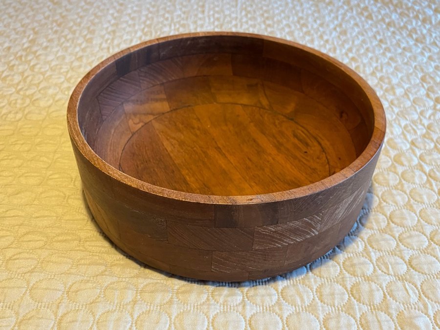 Vintage salad bowl in Danish design teak Mandalay