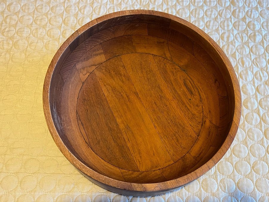 Vintage salad bowl in Danish design teak Mandalay