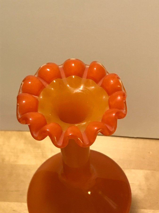 Orange glasvas retro