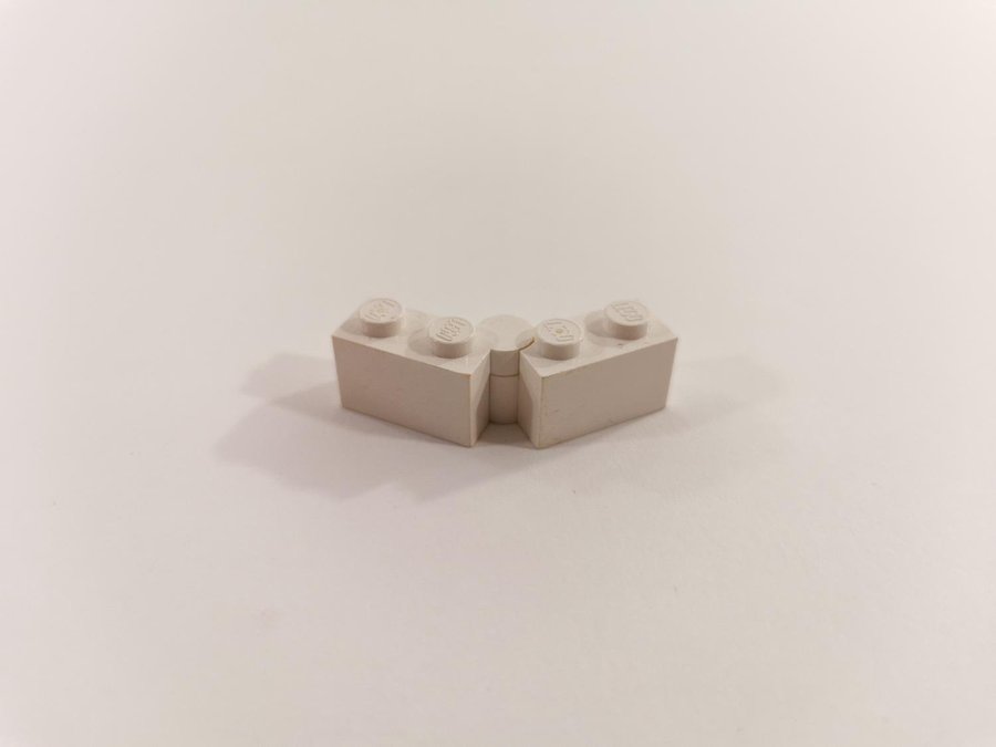 Lego - brick - hinge - gångjärn - part 3830 / 31 - vit