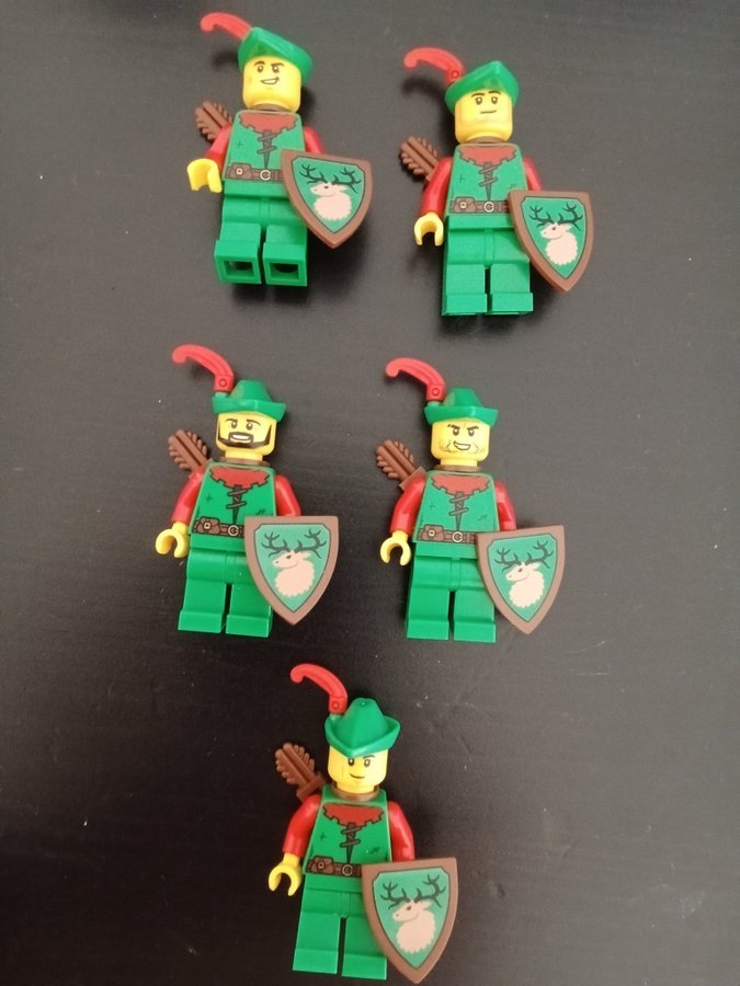 5 st LEGO Minifigurer - Forest man nyskick