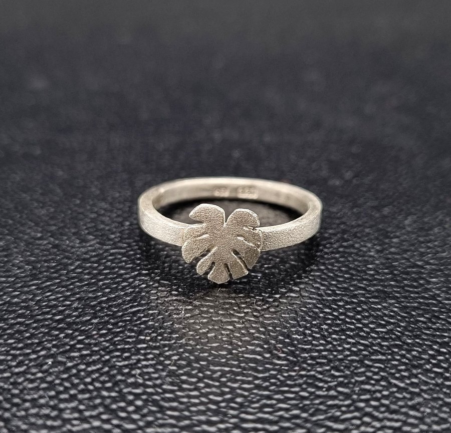 Monstera ring i silver 925