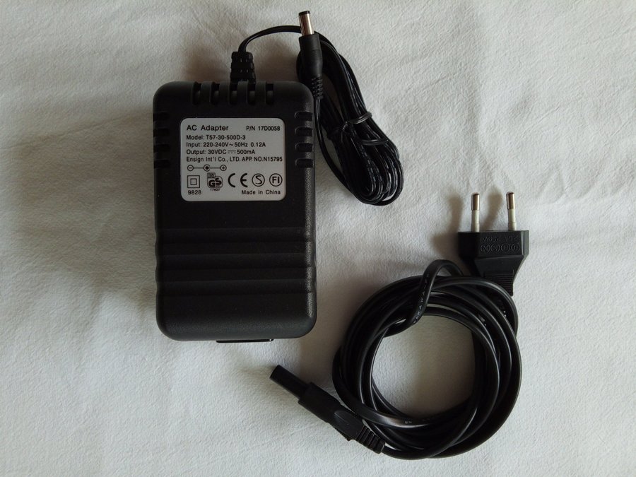 AC Adapter T57-30-500D-3 30V DC 500mA Lexmark printer power supply nät laddare