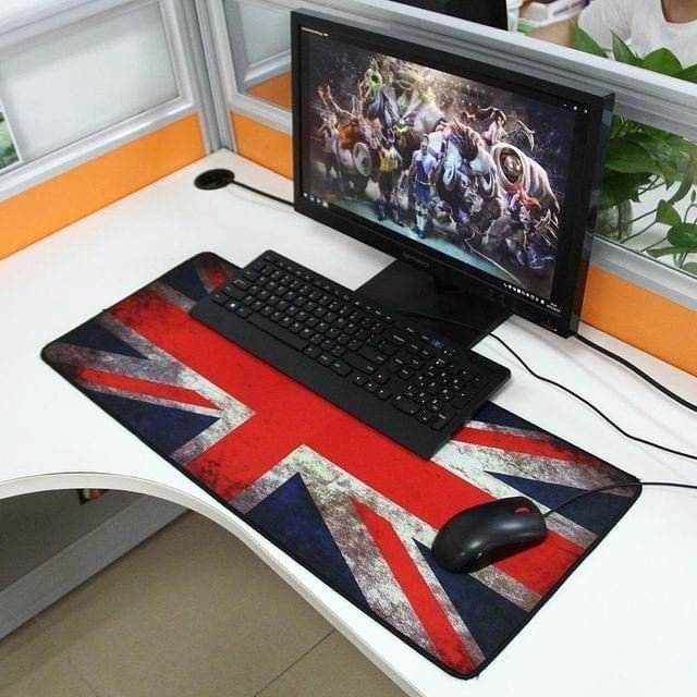 Gaming muismat UK Vlag 70x30