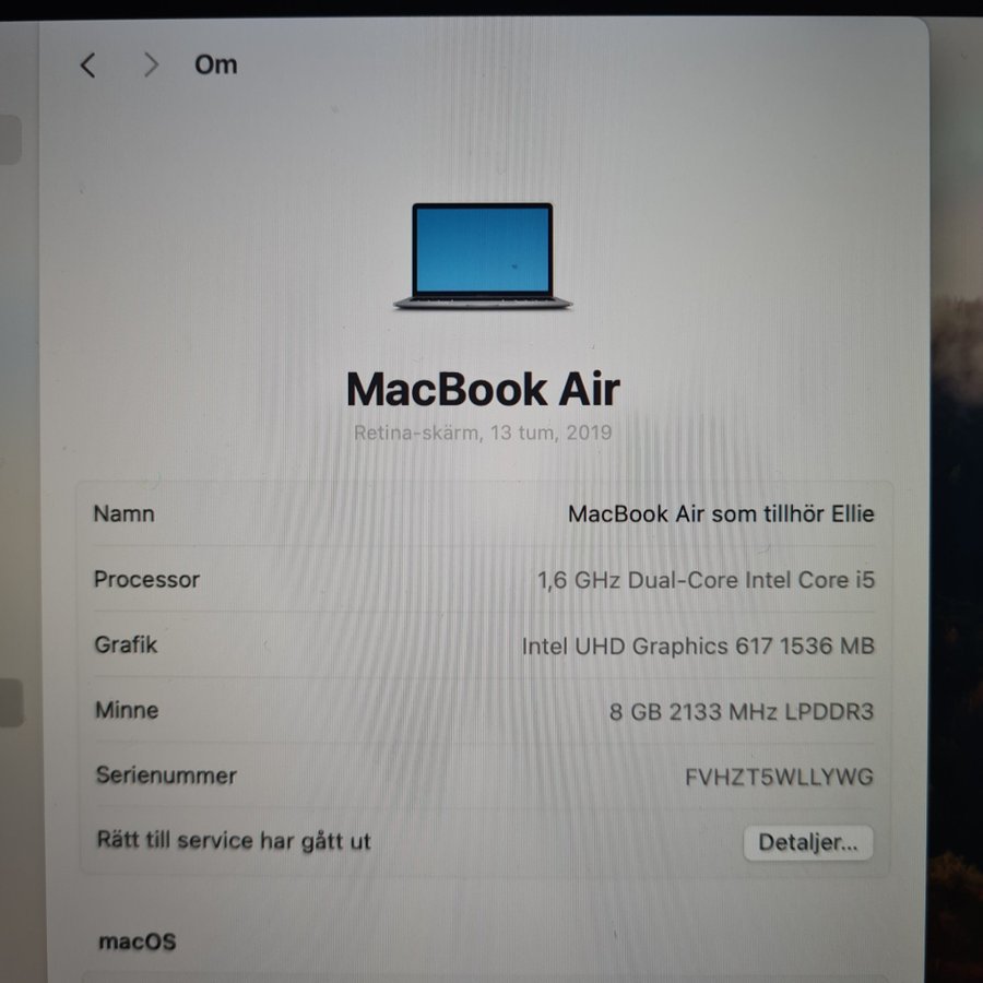 MacBook Air 13 tum 2019 space gray