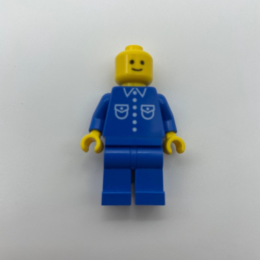 Lego Minifigur - Man i Blå Uniform