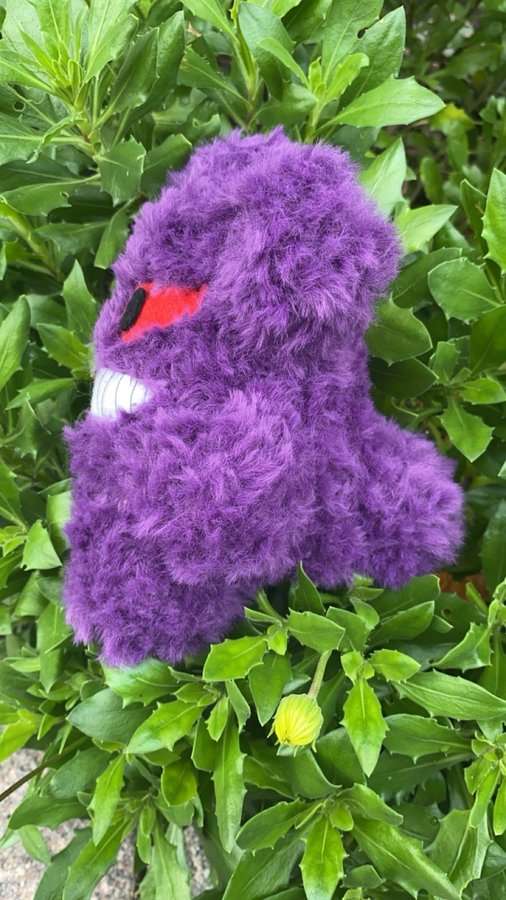 Jättesöt Gengar virkad plushie