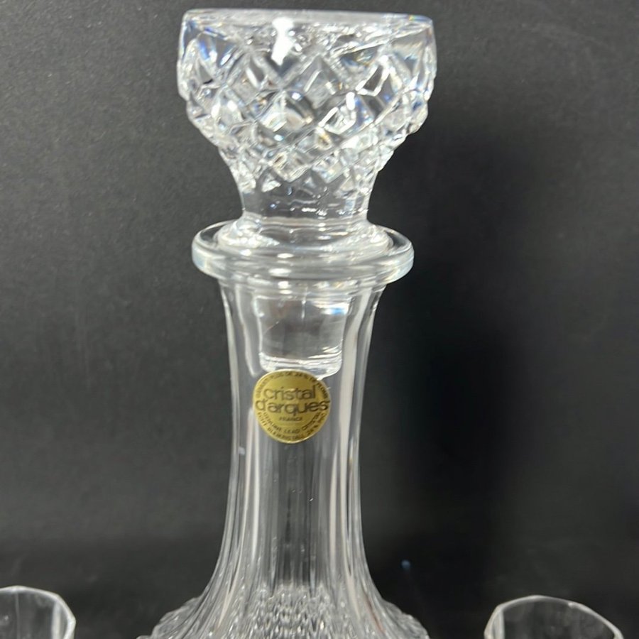 Kristallkaraff  6 glas - Cristal d'Arques