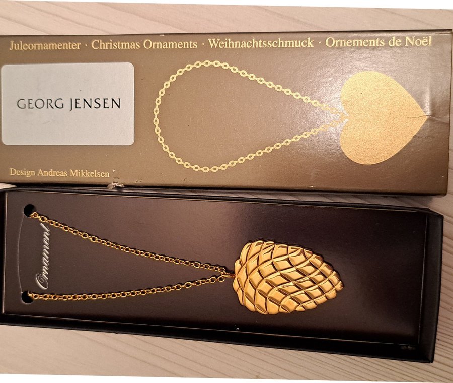 Kunglig Dansk Georg Jensen julgransprydnad kotte