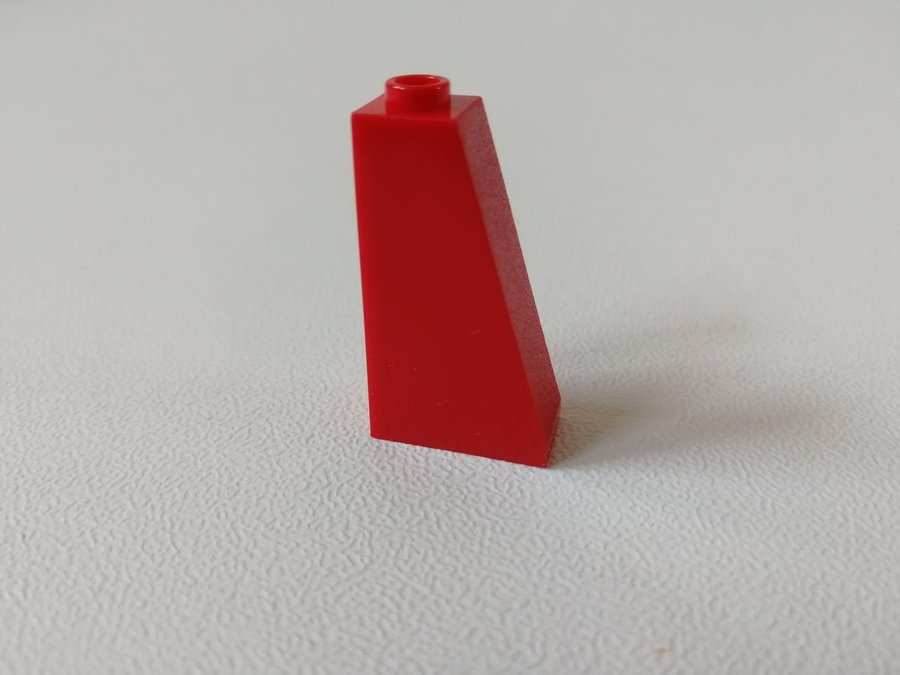 Lego - sned - slope - 2x1x3 75 - part 4460 - röd