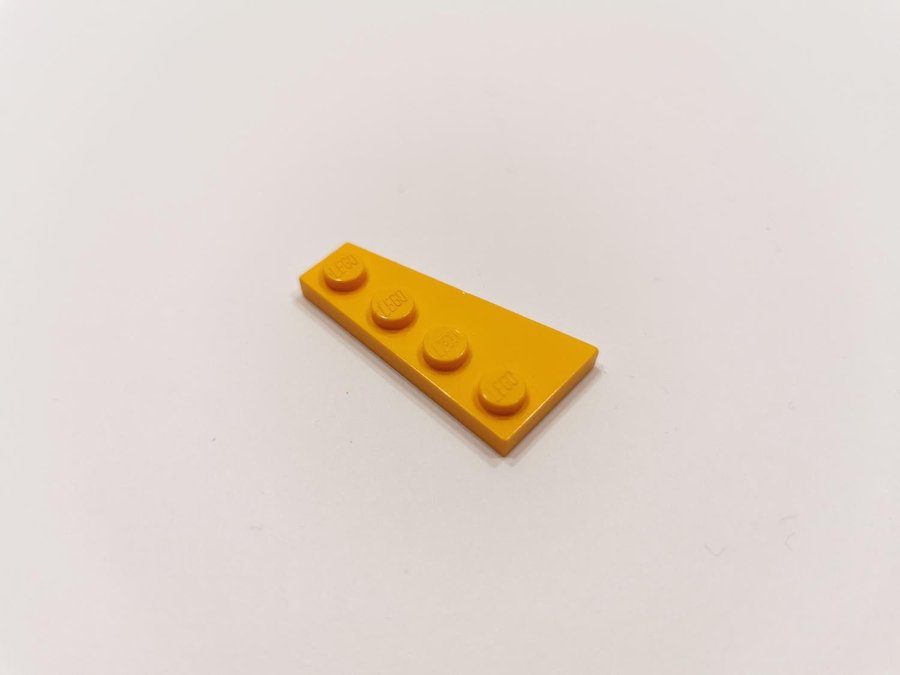 Lego - wedge - vinge - plate - höger - 4x2 - part 41769 - orange