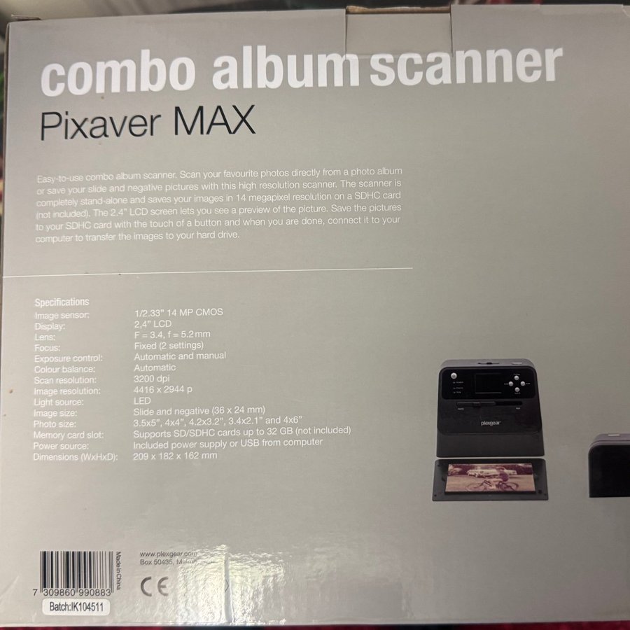 Combo Album Scanner Pixaver MAX