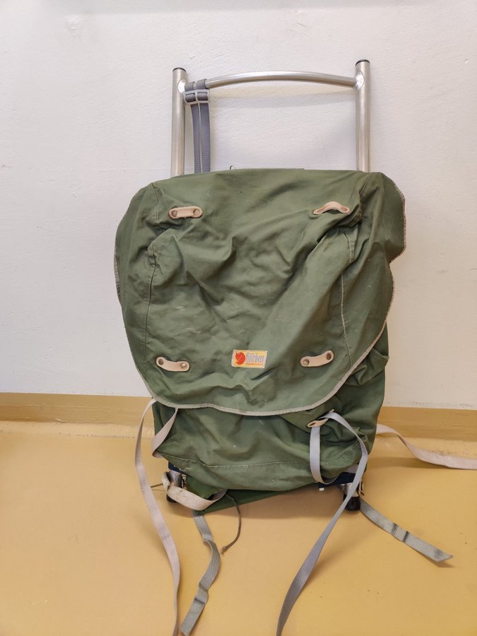 FJÄLLRÄVEN vintage retro 70-tal ryggsäck med ram backpack väska vandring