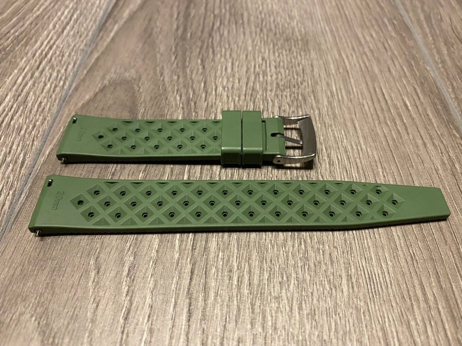 Klockband FKM Gummi 20mm