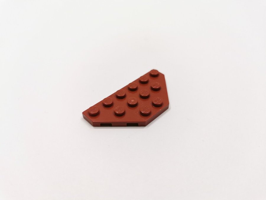 Lego - vinge - Wedge - 6x3 - part 2419 - vinröd (dark red)