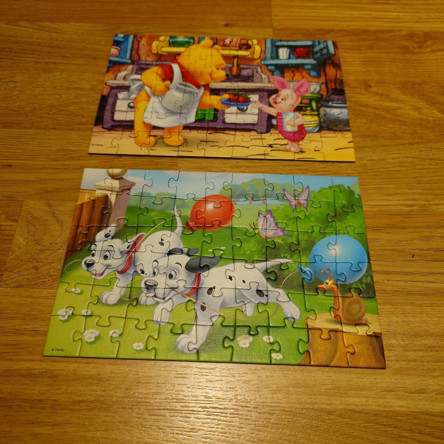 Minipussel Nalle Puh, 101 dalmatiner, Disney, Trefl puzzle 54 bitar