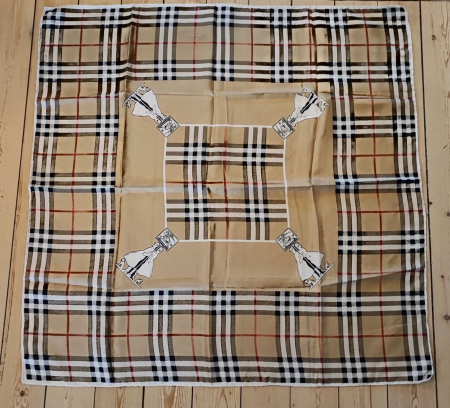 Vintage Burberry silkesscarf