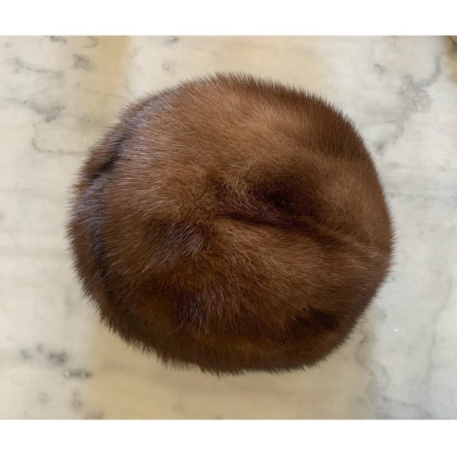 Dam pälshatt mössa Mink 57 cm Mink päls