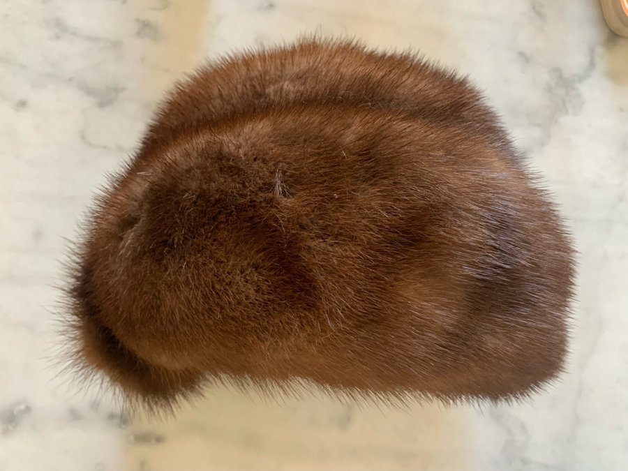 Dam pälshatt mössa Mink 57 cm Mink päls