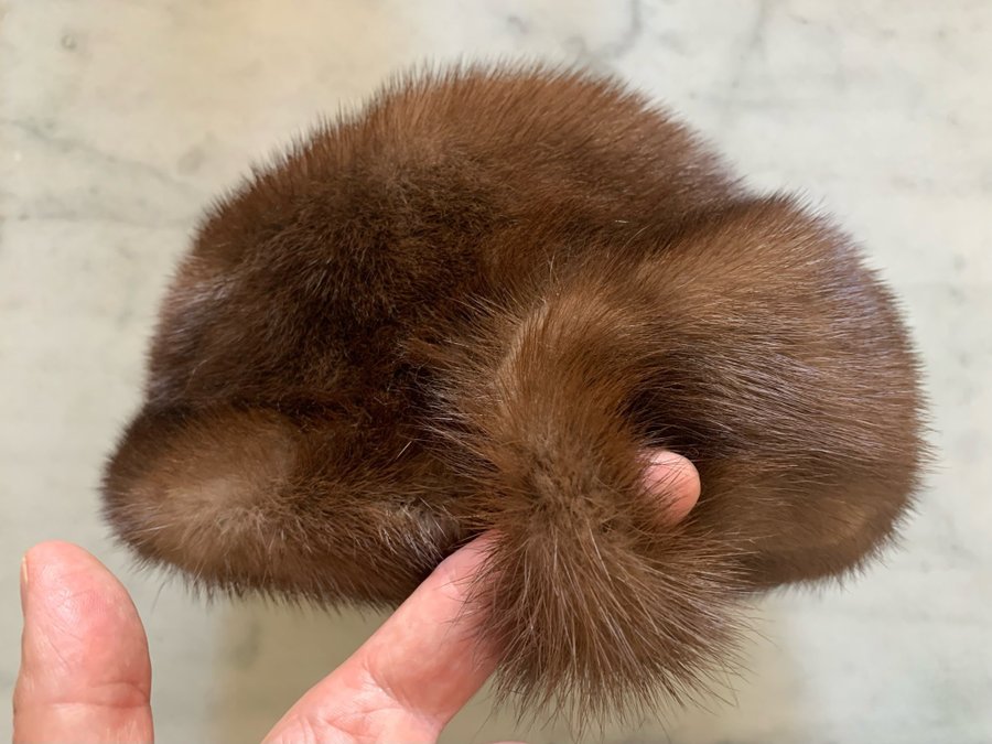 Dam pälshatt mössa Mink 57 cm Mink päls