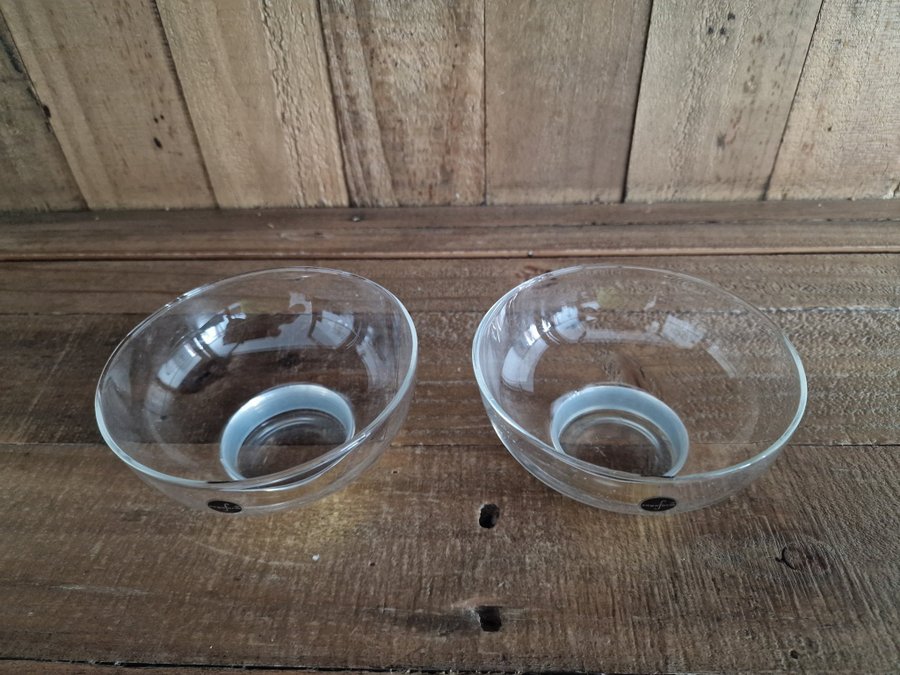 2 st Sagaform Serveringsskål glas skålar i diam 11 cm h 6 cm