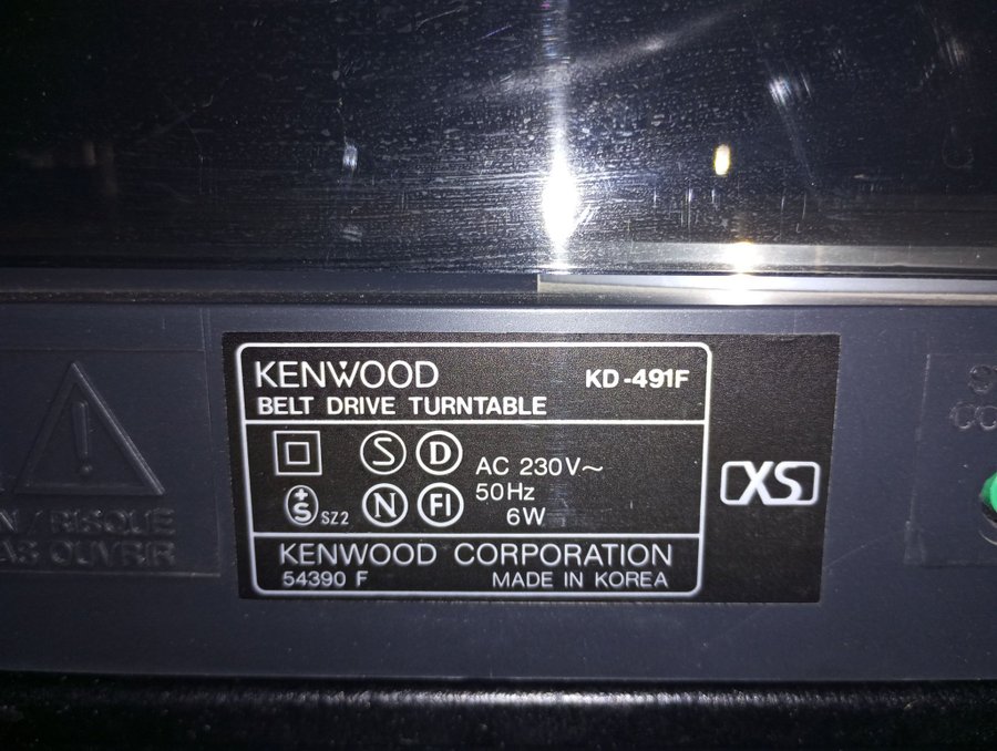 KENWOOD KD-491F Skivspelare