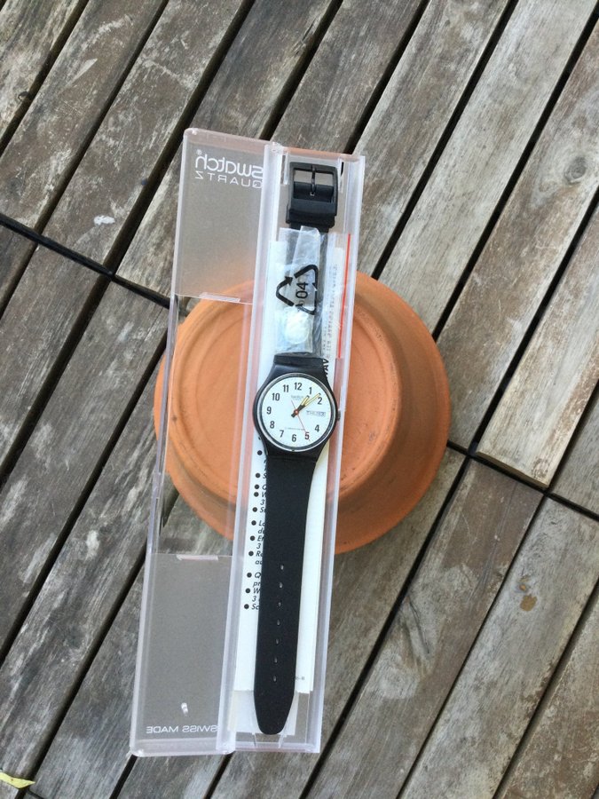 Swatch Classic GB 706 NOS NIB 1985 vintage rare Collectors Watch från dödsbo