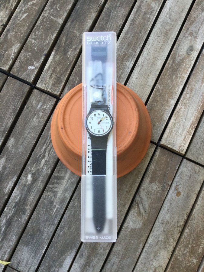 Swatch Classic GB 706 NOS NIB 1985 vintage rare Collectors Watch från dödsbo